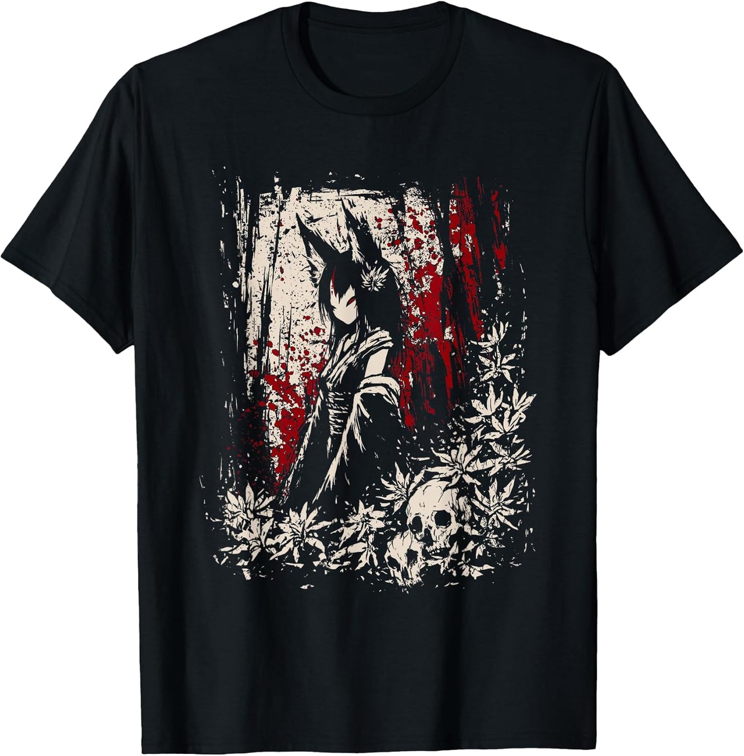 Creepy Anime Aesthetic Horror Manga Fans Tee