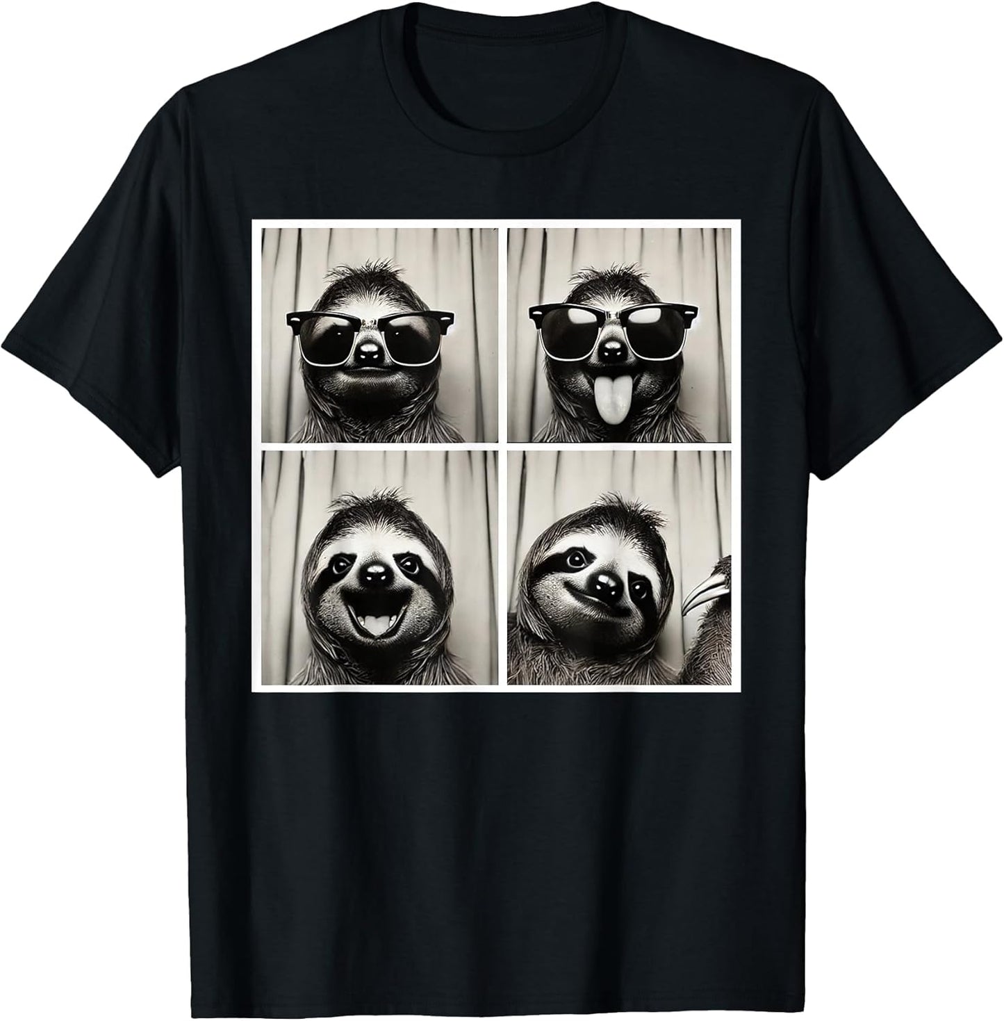 Vintage Sloth Photo Booth Selfie Designs