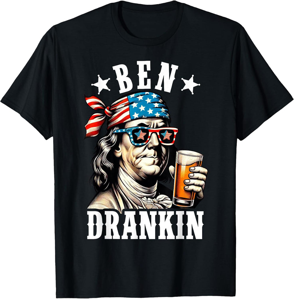 Funny Benjamin Franklin Ben Drankin USA Sunglasses