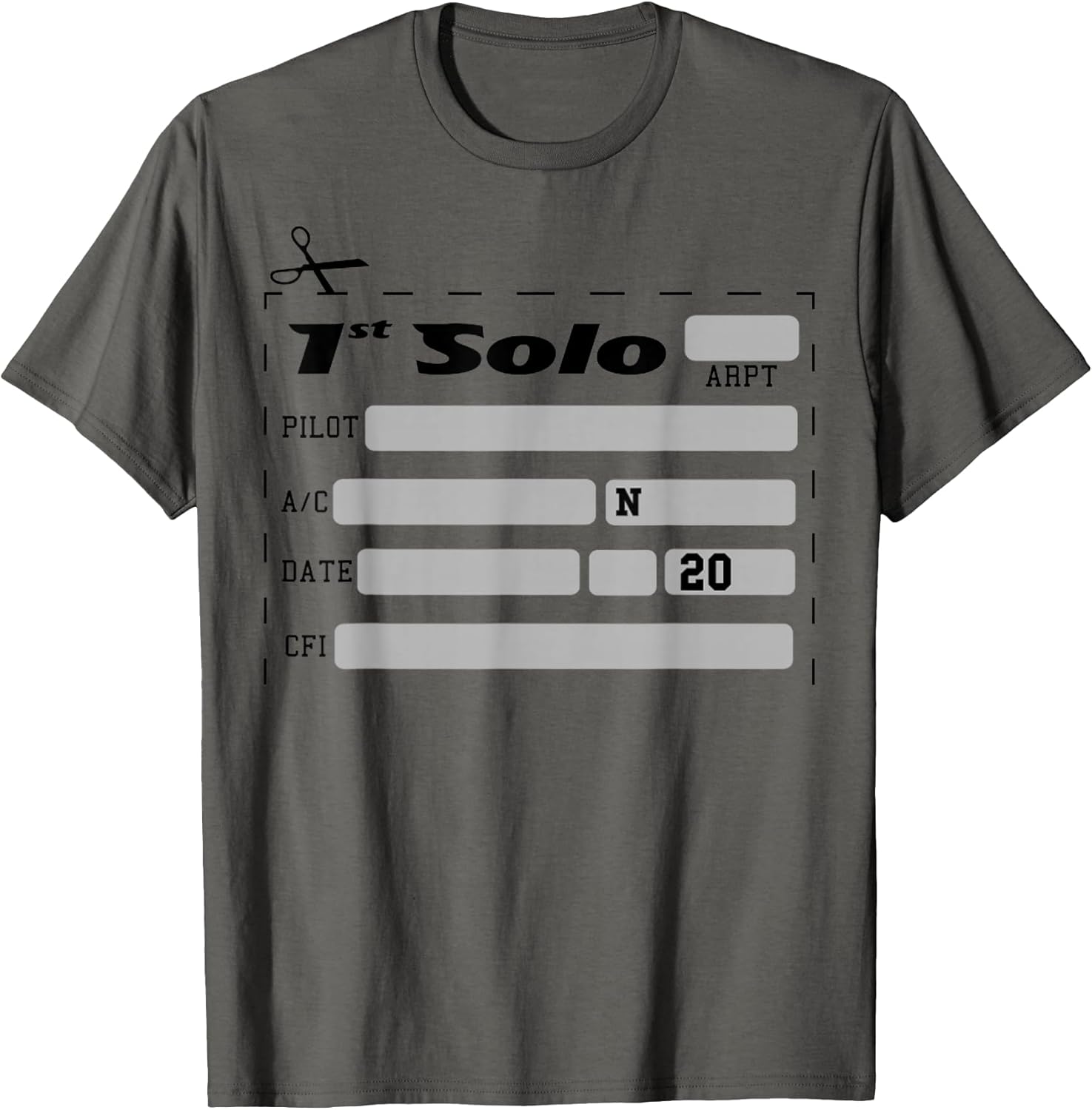 Pilot 1st Solo Shirt Tail T Shirts