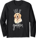 Golden Retriever Design for Dog Lovers and Pet Parents Long Sleeve T-Shirt