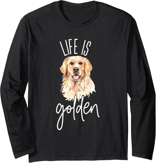 Golden Retriever Design for Dog Lovers and Pet Parents Long Sleeve T-Shirt