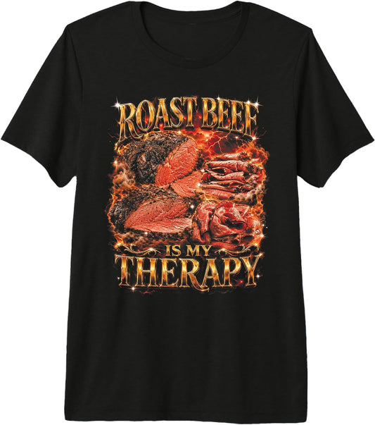 Roast Beef Therapy Funny Meat Lover Food