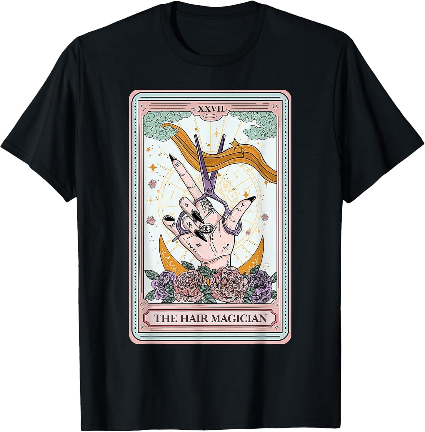 Funny Skeleton Tarot Card Hairdresser
