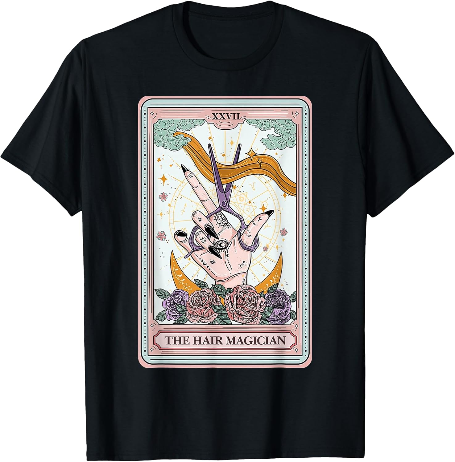 Funny Skeleton Tarot Card Hairdresser