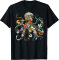 Vintage Floral Octopus Sea Animal Lover Biologist