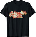 Vintage Labrador Mom Gift Dog Lover Golden Black Lab Mama T-Shirt