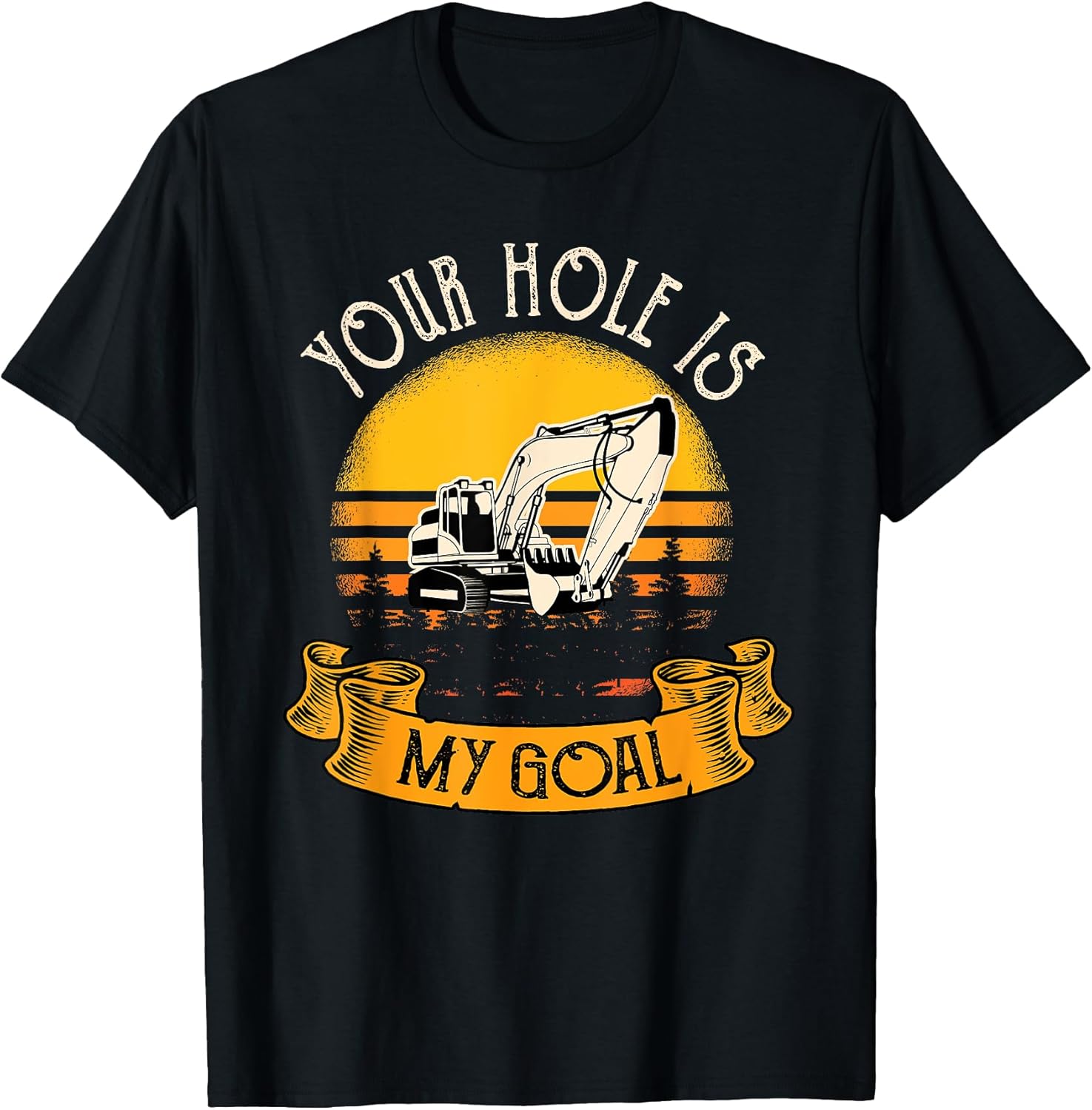Funny Excavator Gift Men Saying Construction Site Men T-Shirt
