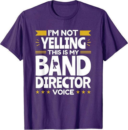 Band Director Voice Music Teacher Funny Appreciation T-Shirt