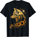 Wolf Floral Nature Wildlife For Men Women