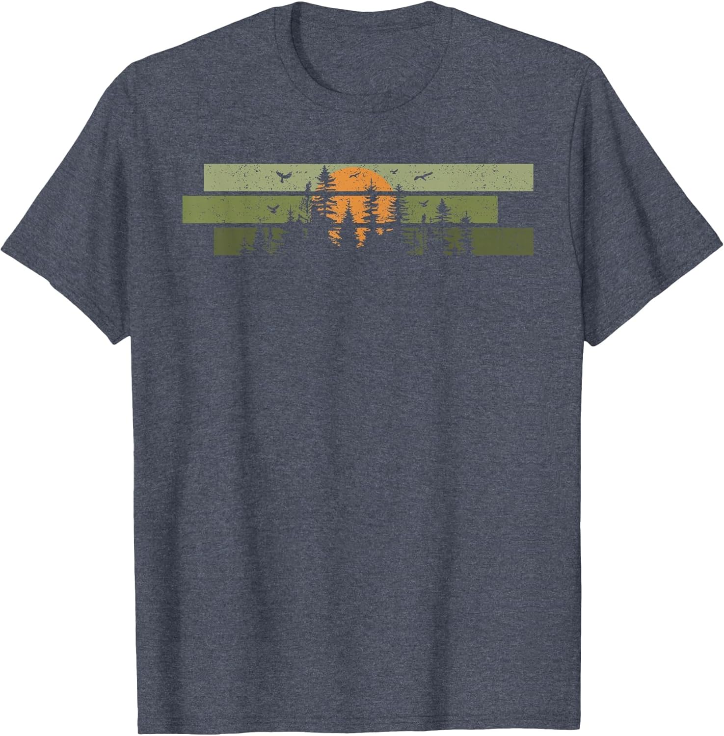 Trees Wildlife Outdoor Nature Lover Retro Forest