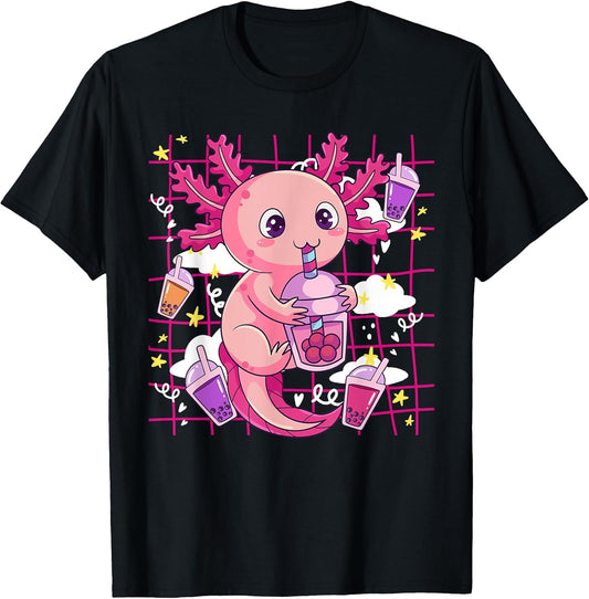 Kawaii Bobalotl Funny Japanese Anime Merch Tee