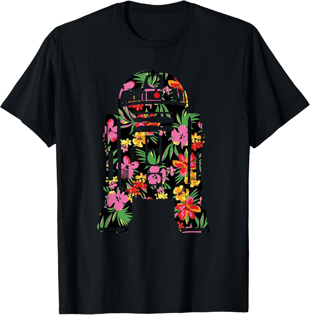 Tropical R2-D2 Floral Print T-Shirt