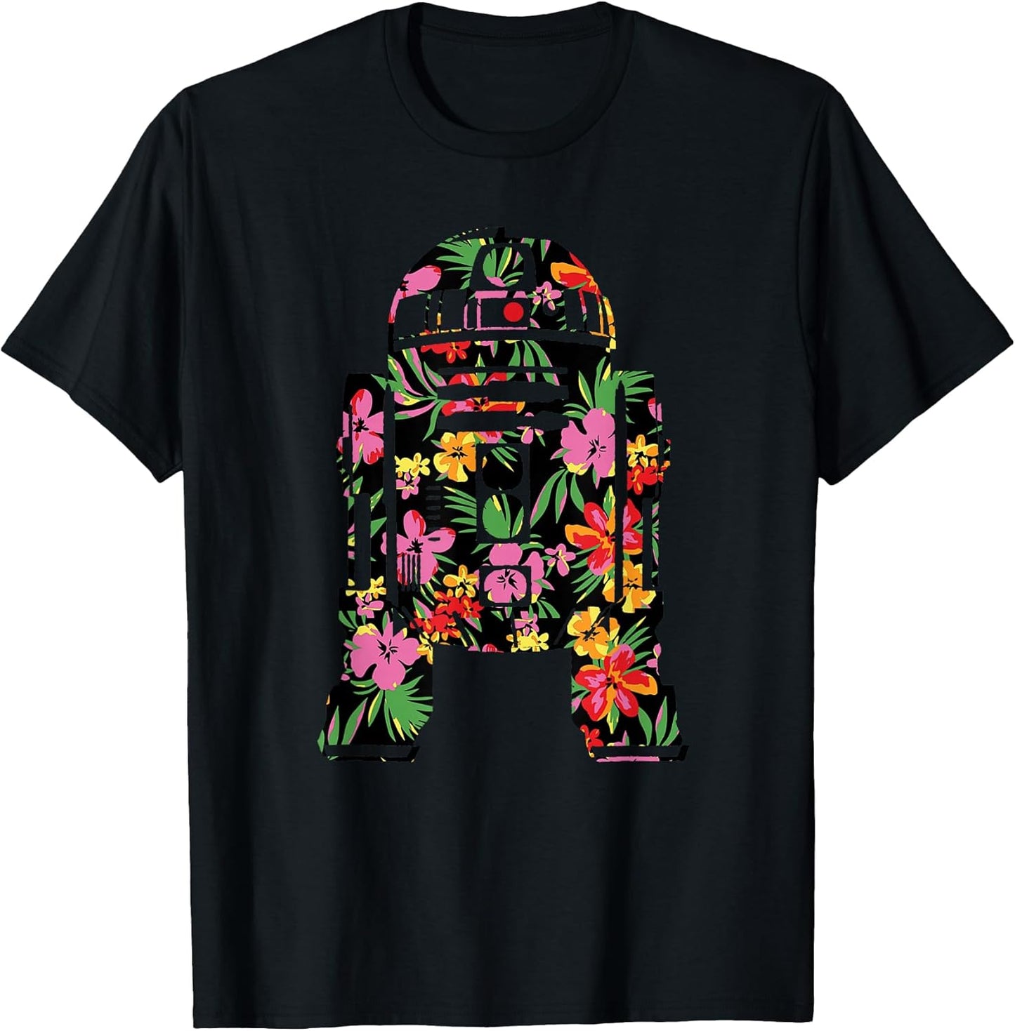 Tropical R2-D2 Floral Print T-Shirt