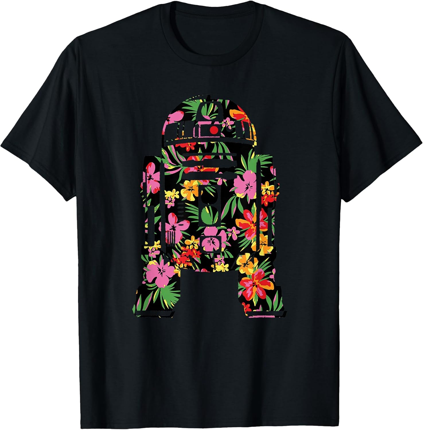 Tropical R2-D2 Floral Print T-Shirt