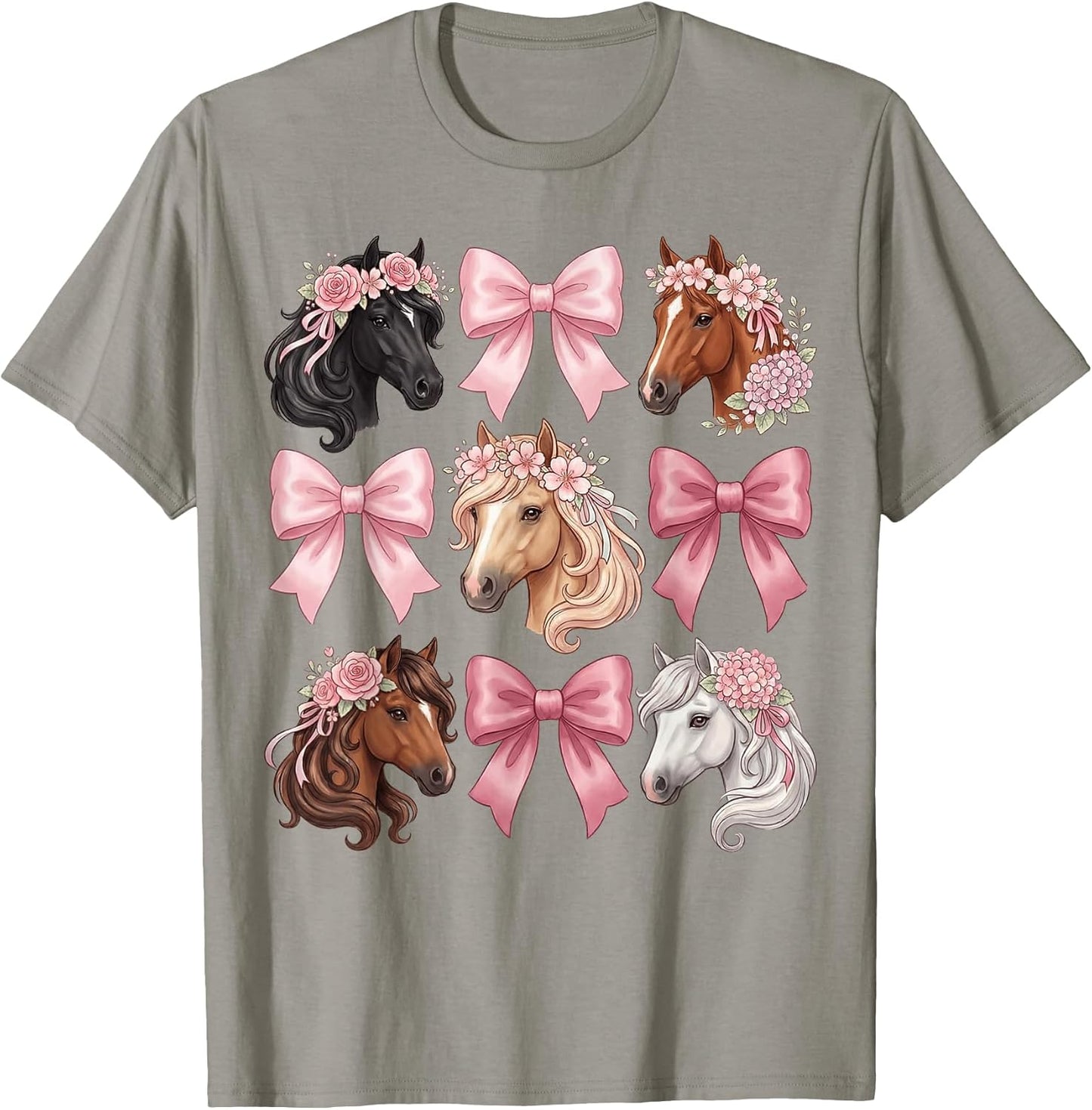 Coquette Bow Horses Flowers Horse Animal