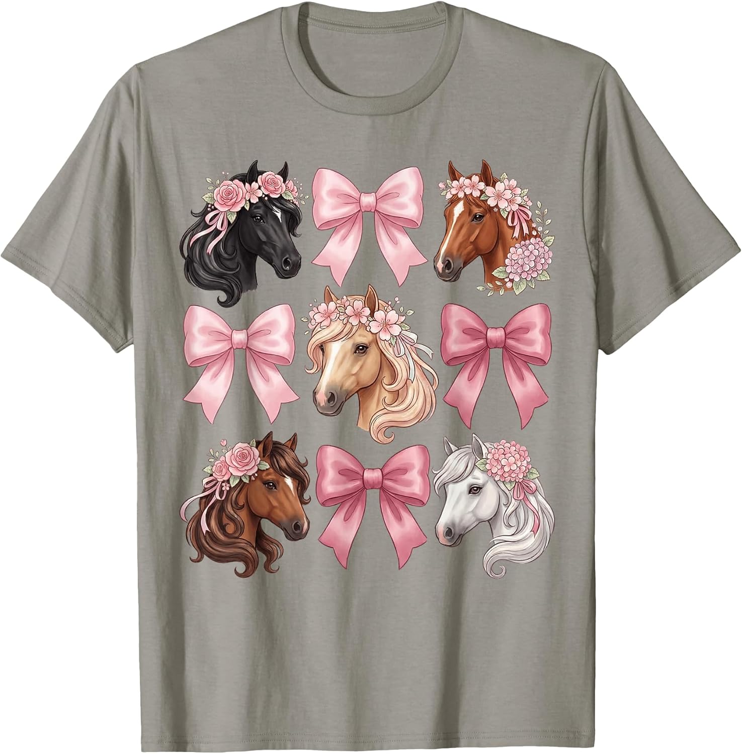 Coquette Bow Horses Flowers Horse Animal