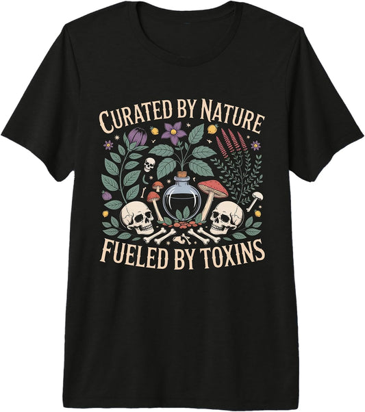 Nature Toxins Skull Mushrooms Gothic Herbs