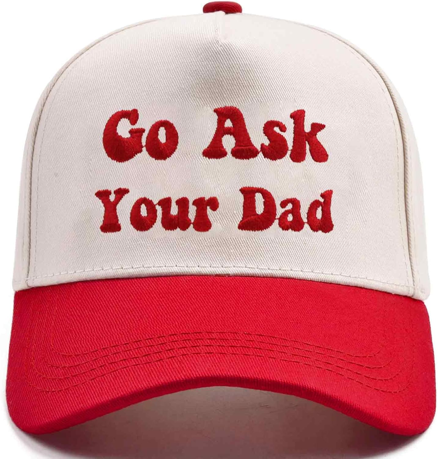 Funny Trucker Hats Embroidered Vintage Snapback Hat for Women Put It On My Husband's Tab Hats Gag Gifts Baseball Cap Red