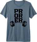 Pr Or Er Weightlifting Bodybuilding Fitness tee.