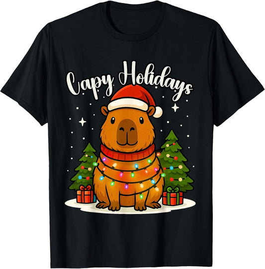 Family Christmas Capybara Pajamas Men Women Kids