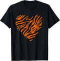 Animal Bengal Tiger Lover Heart Vintage Tees