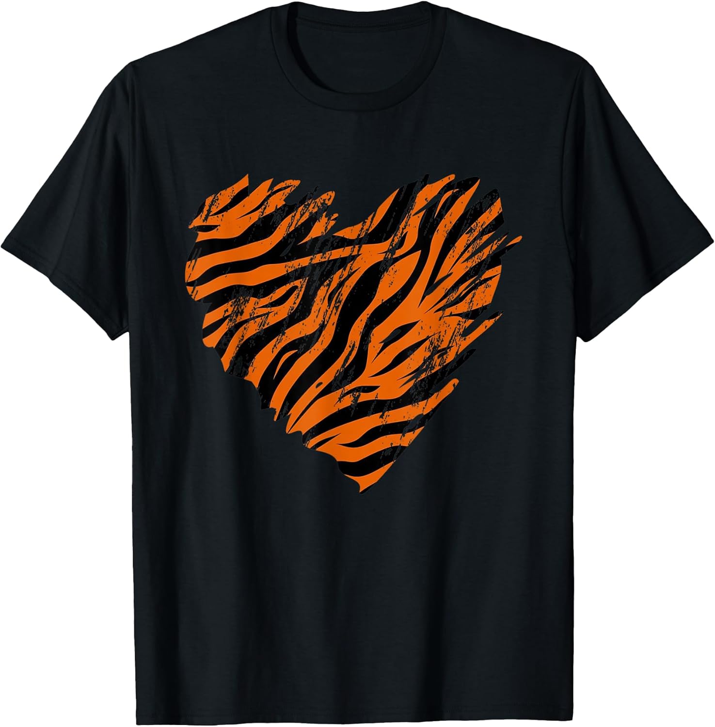 Animal Bengal Tiger Lover Heart Vintage Tees