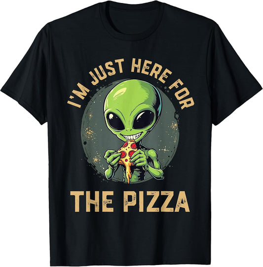Funny Alien & Pizza Design For kids Men Women