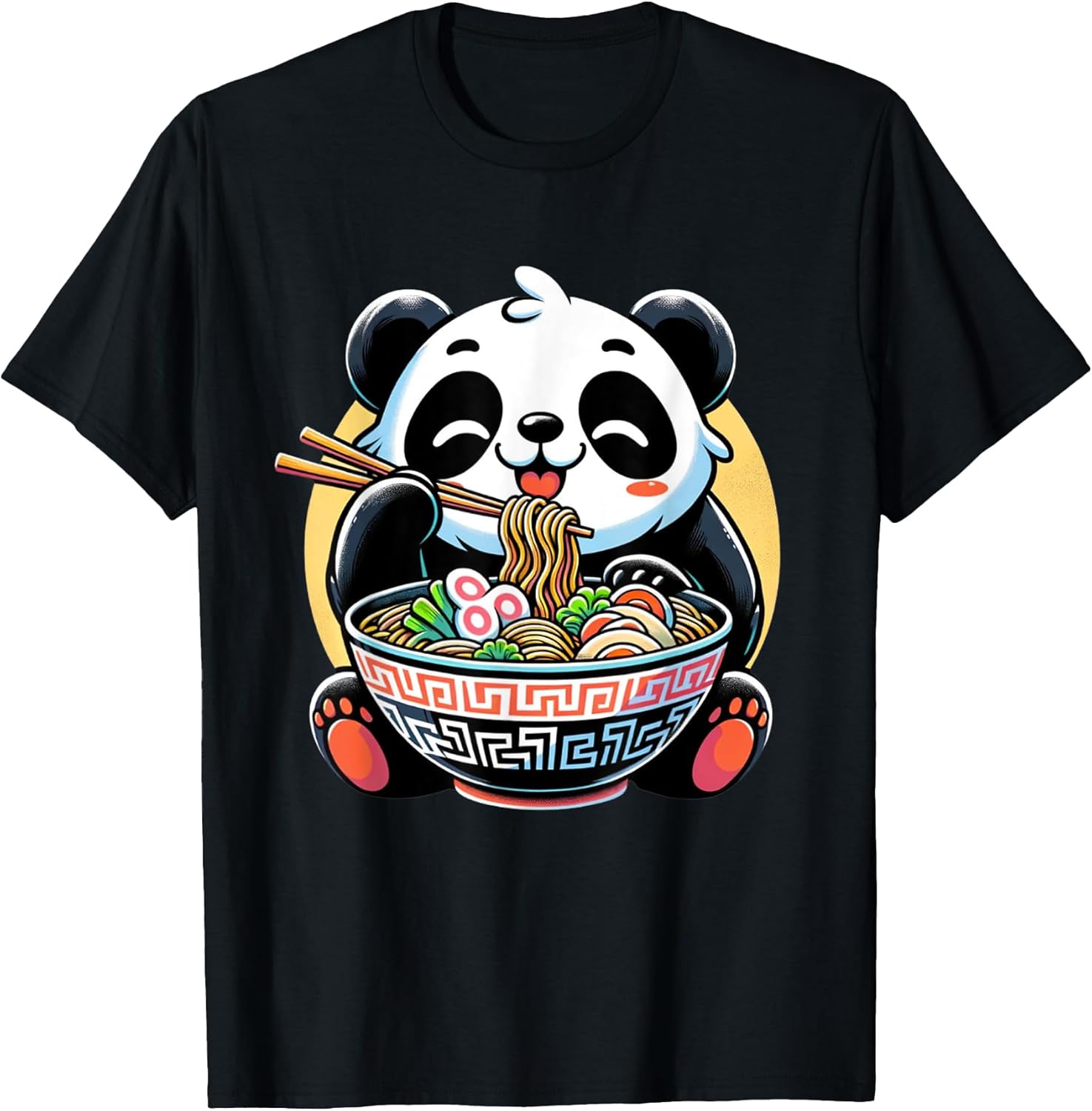 Panda Bear Anime Ramen Apparel