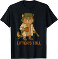 Litter’s Full Funny Cat Lovers Christmas Xmas T-Shirt
