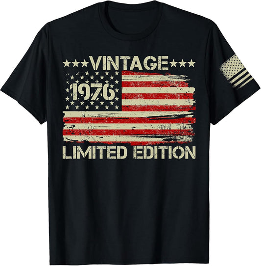 50th Birthday Gifts for Men Shirt,Vintage 1976 T-Shirt,1976 Birthday Decorations,50th Shirt for Dad,Mom, Husband,Wife