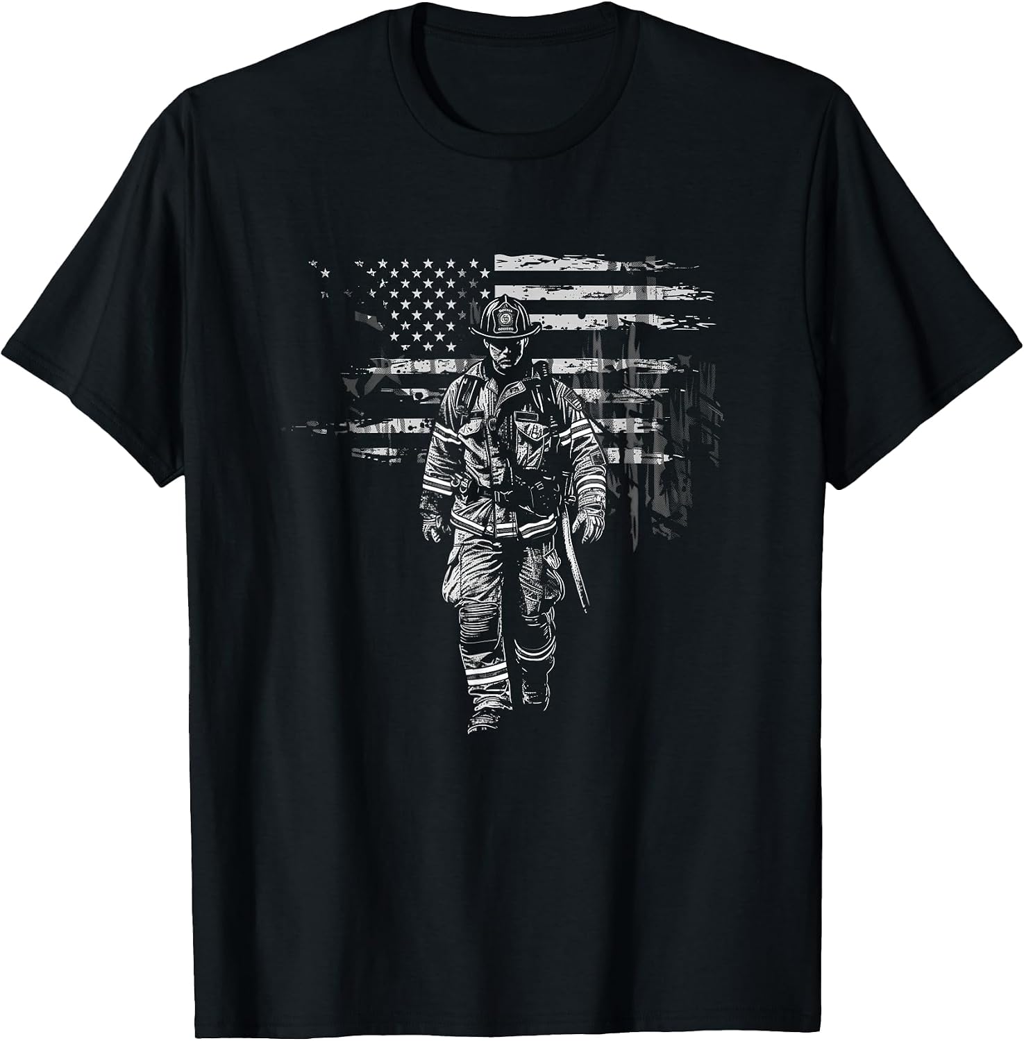 Firefighting Fire Rescue US Flag