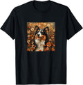Collie Dog Flowers With Hearts Around Boho Merch
