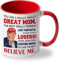 Best Mom Ever Gifts, Mothers Day Gift for Mom, Wife from Daughter Son Kids, Christmas, Valentine, Birthday Gift New Moms, Funny Gifts Ideas For Mama, Mommy Ceramic Mug 11 oz