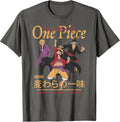Anime Sanji Luffy Zoro Kanji Collage Pirate T-Shirt