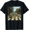 Road to Abbey Cats Parody Funny Cat Mom Lover Crossing T-Shirt