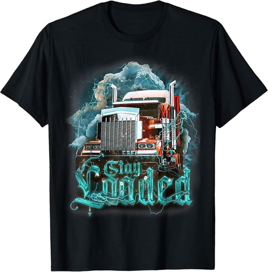 Funny Trucker Shirts For Men Husband Truck Trailer