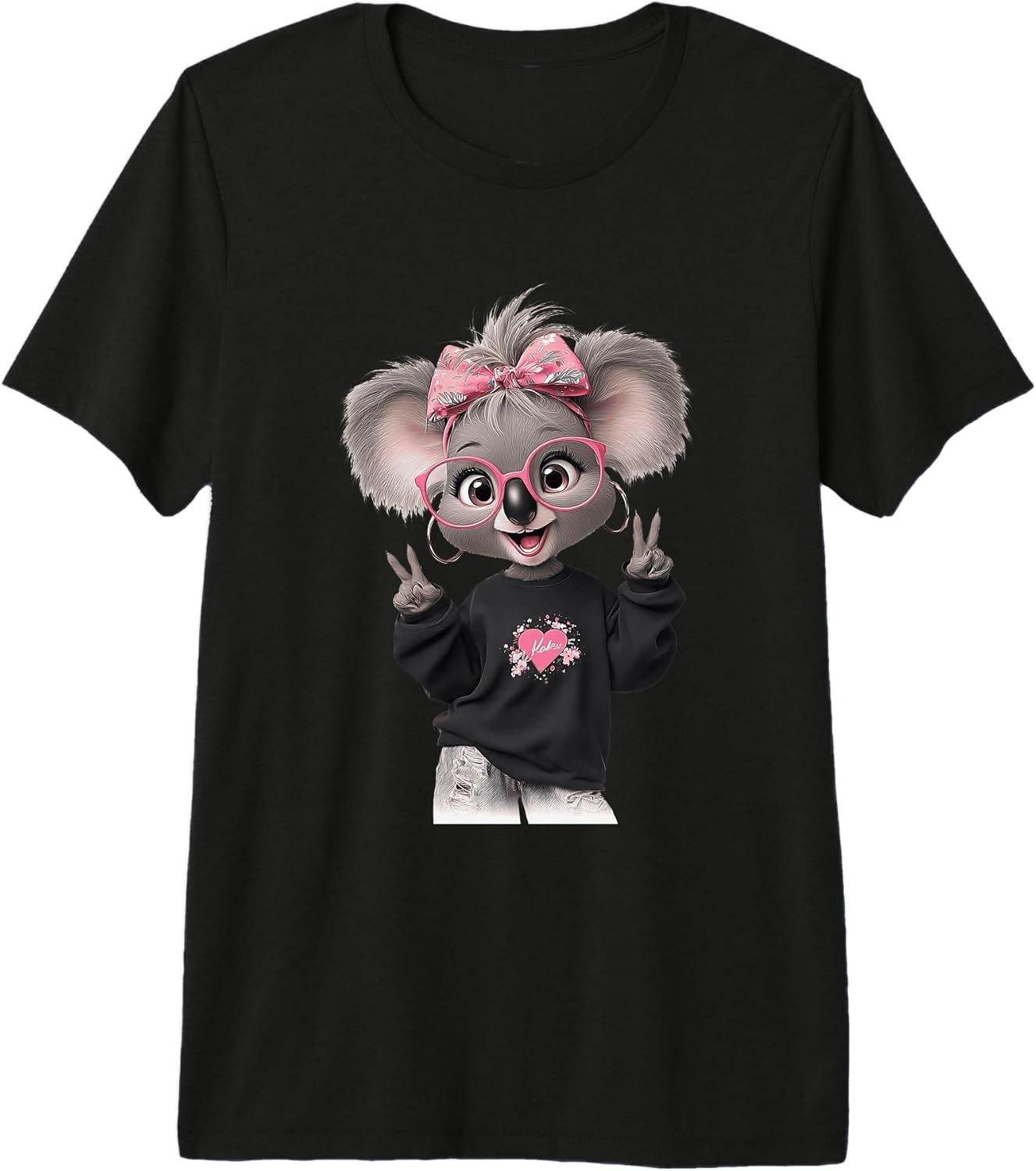 Girly Sassy Bear Hipster Koala Wildlife Lover