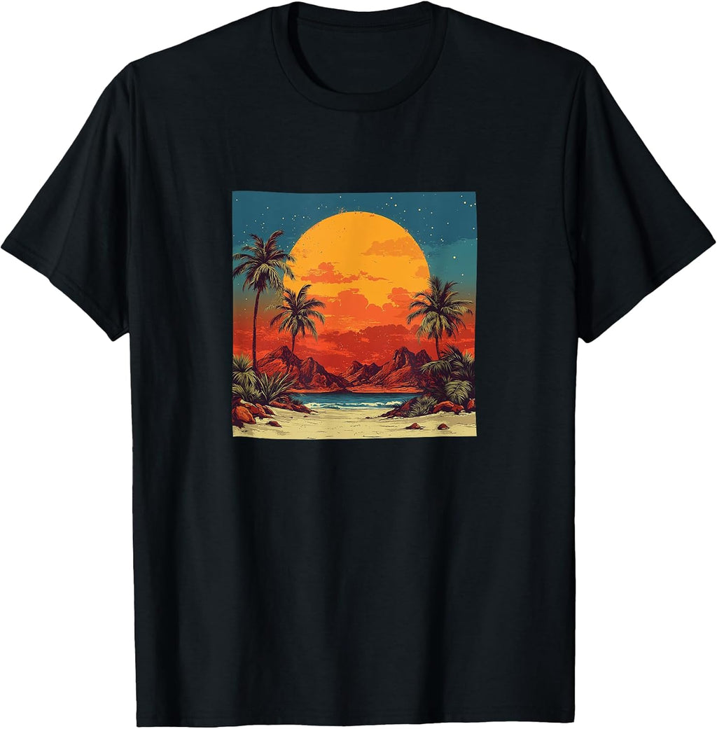 Desert Oasis Vintage Landscape Merch