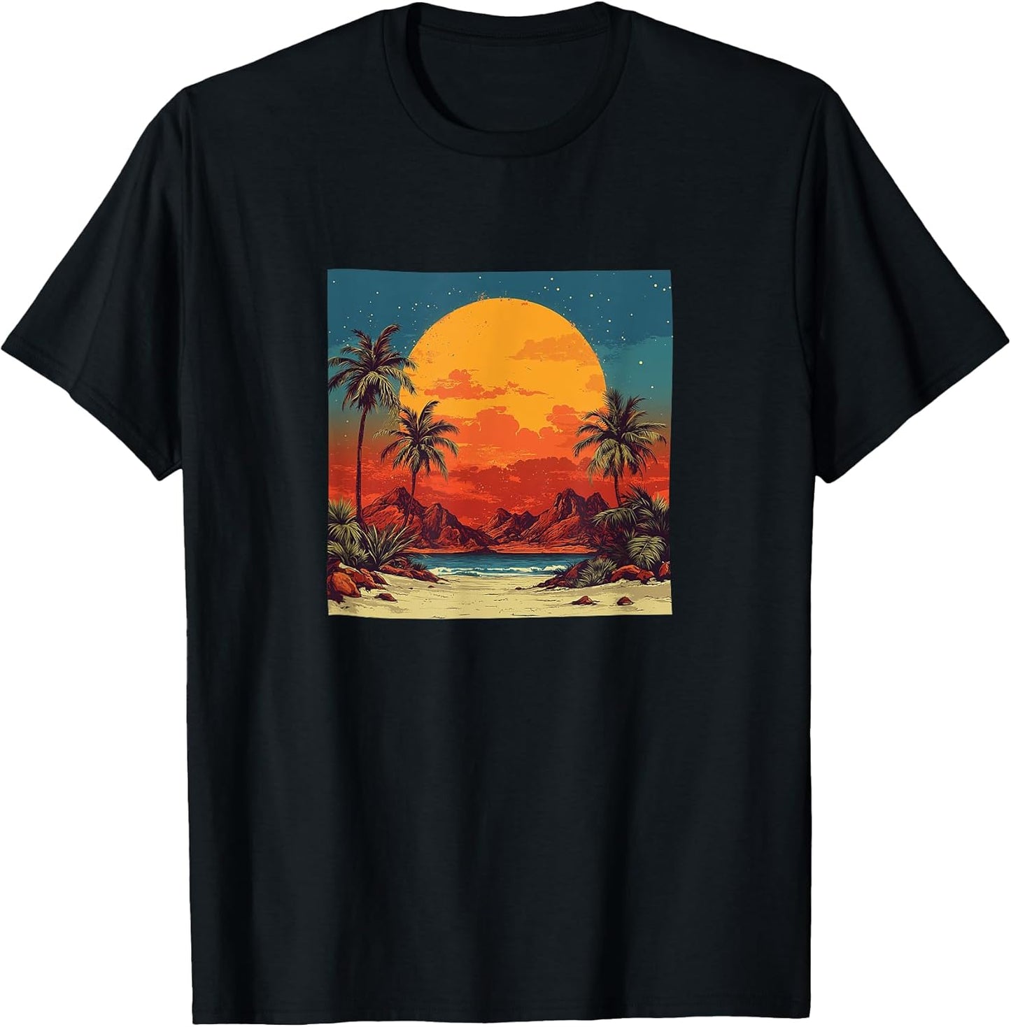 Desert Oasis Vintage Landscape Merch