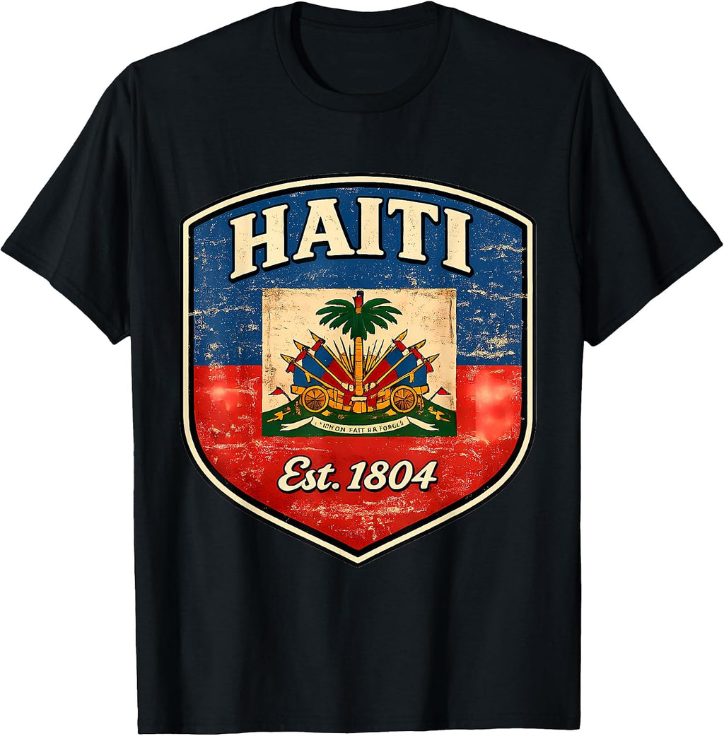 Vintage Haiti Flag Day Est. 1804 Haitian Merch