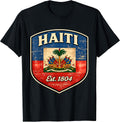 Vintage Haiti Flag Day Est. 1804 Haitian Merch