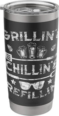 Grilling Chilling Refilling Beer Grill Gift