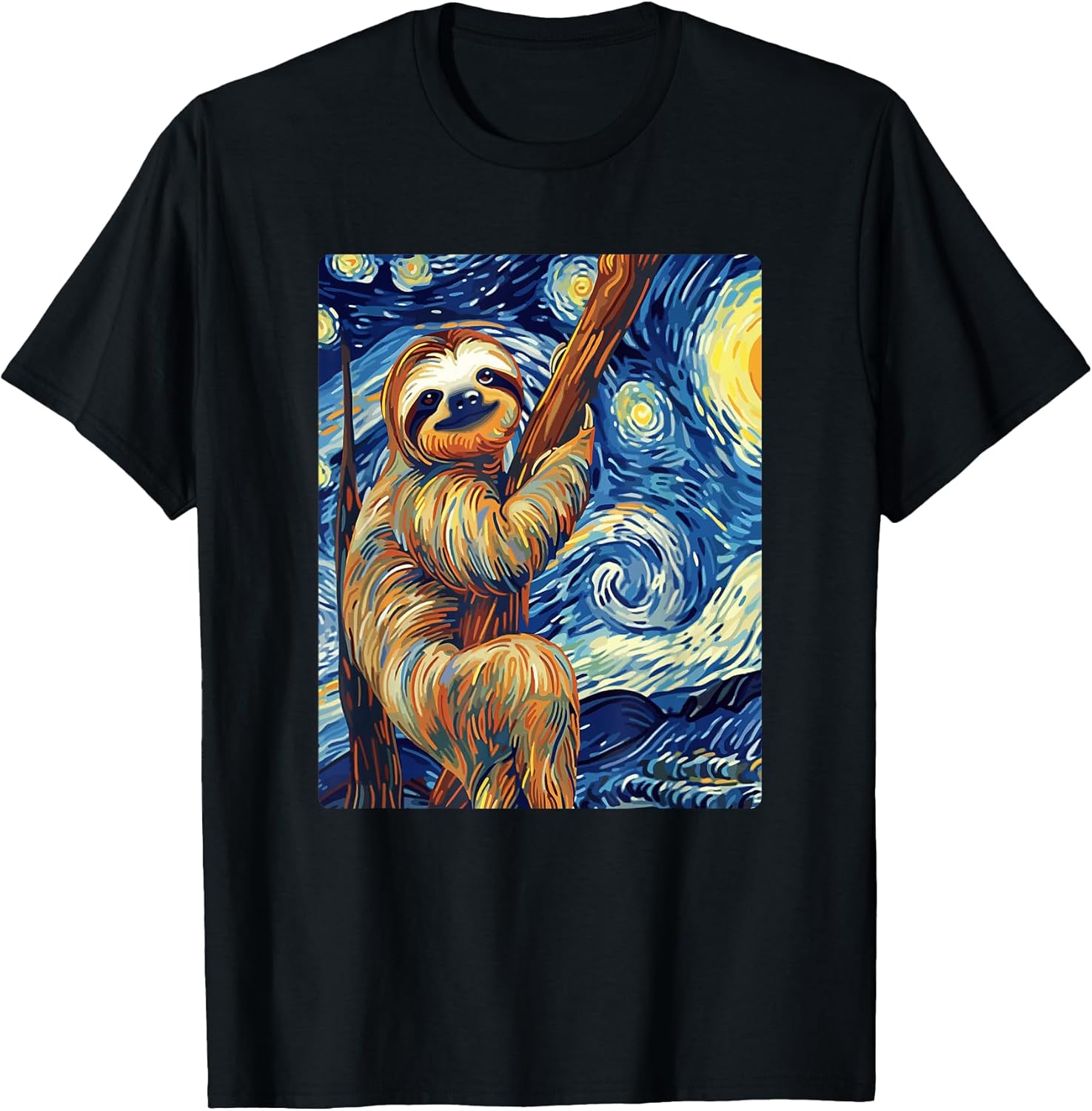 Funny Starry Night Sloth Lover