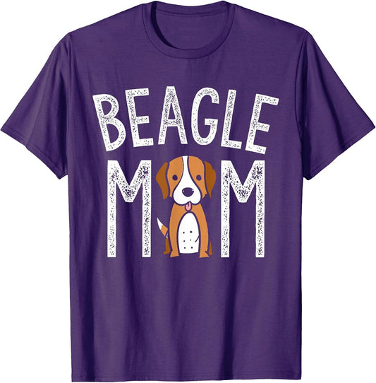 Beagle Mom Shirt Beagle Lover Gifts Funny Dog Mom Pet Tee T-Shirt