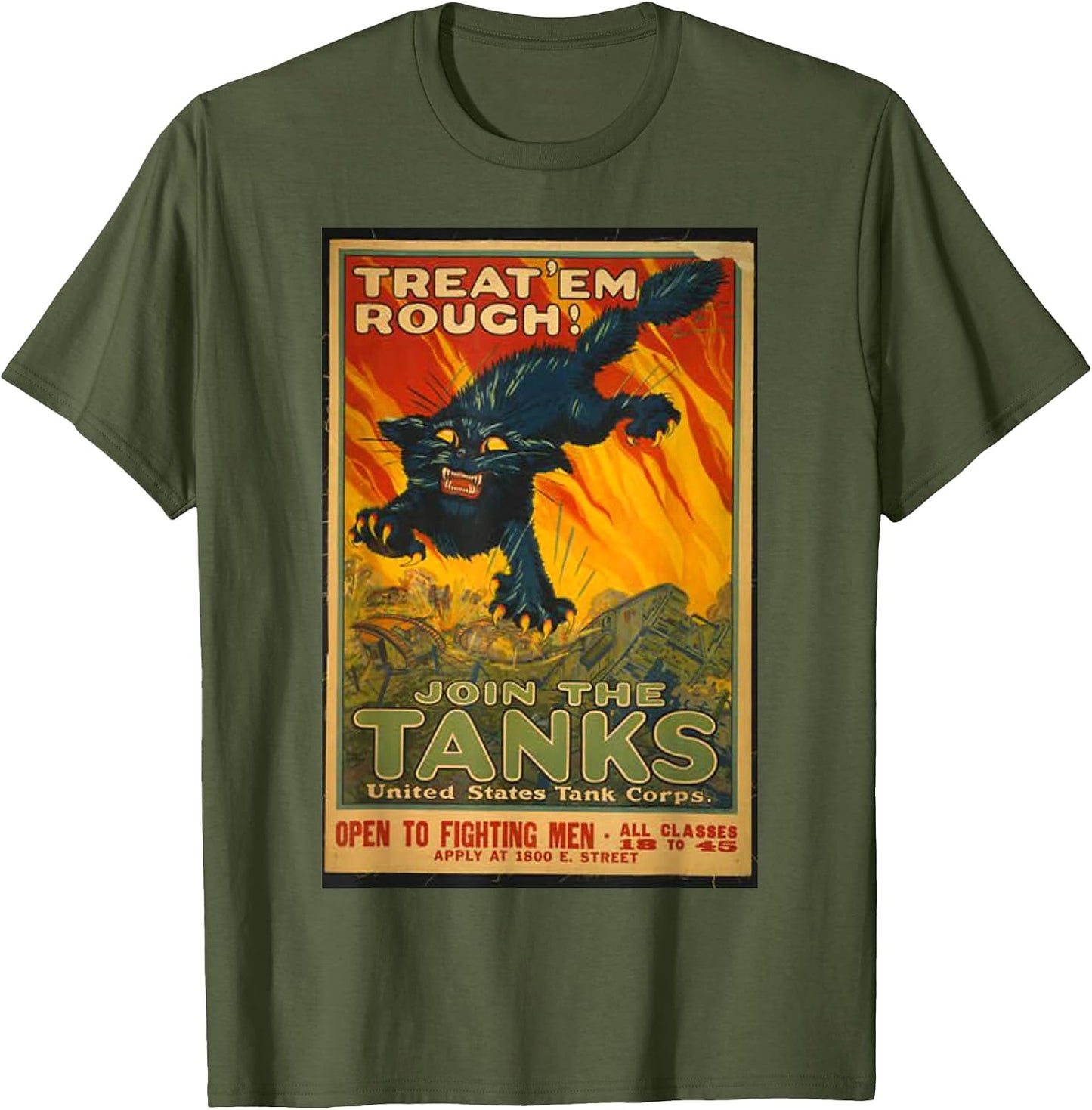 Vintage WW1 Tees USA World War 1 Military Retro