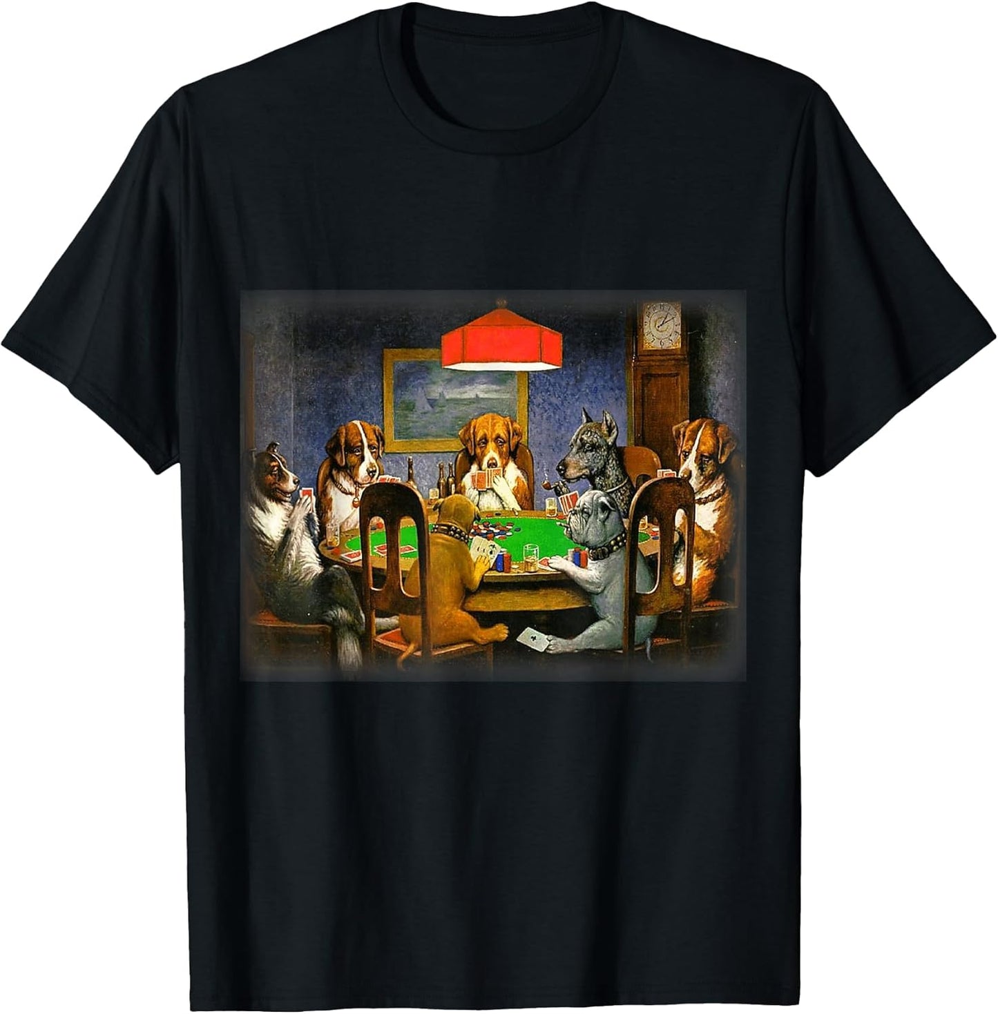 Dogs Playing Poker | A Friend in Need | Funny Dog Lover Art T-Shirt