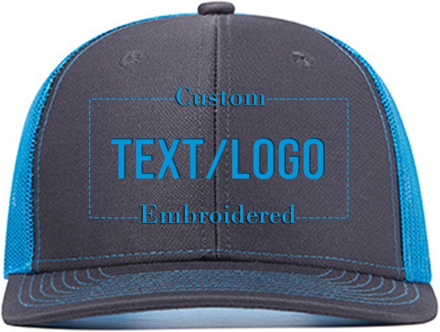 Custom Trucker Hat Add Your Own Text or Logo | Personalized Trucker Cap | Embroidered Hat for Men Women Baseball Hat
