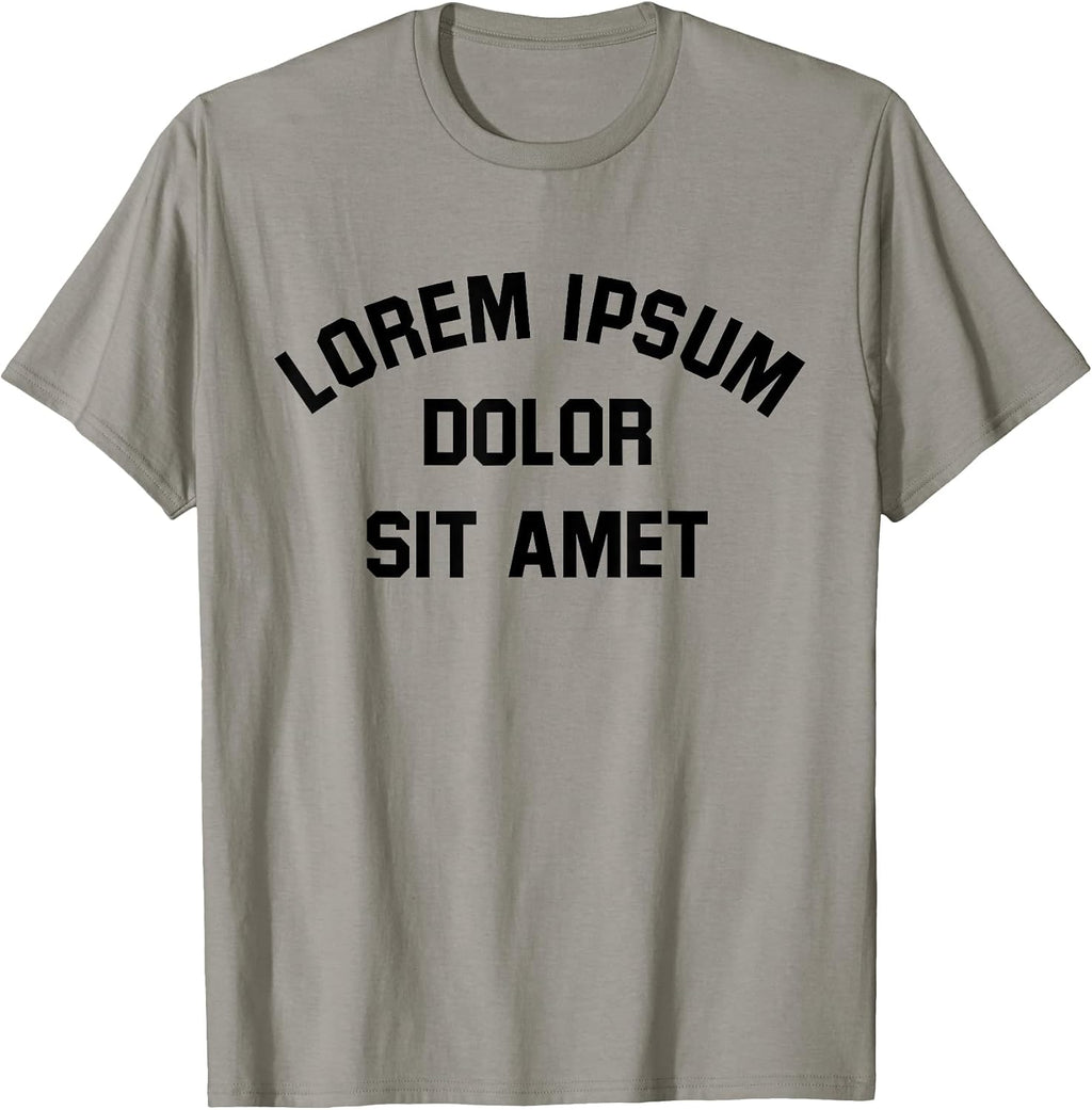 Lorem Ipsum Typography Merch
