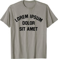 Lorem Ipsum Typography Merch